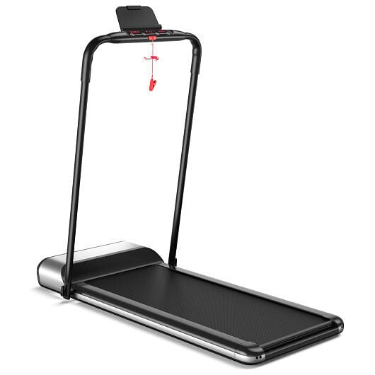 Ultra-thin Electric Folding Motorized Treadmill with LCD Monitor Low Noise-4