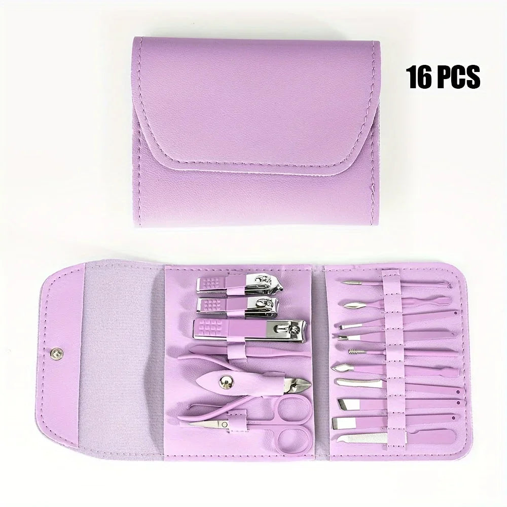 16pcs Professional Nail Clippers Set-4