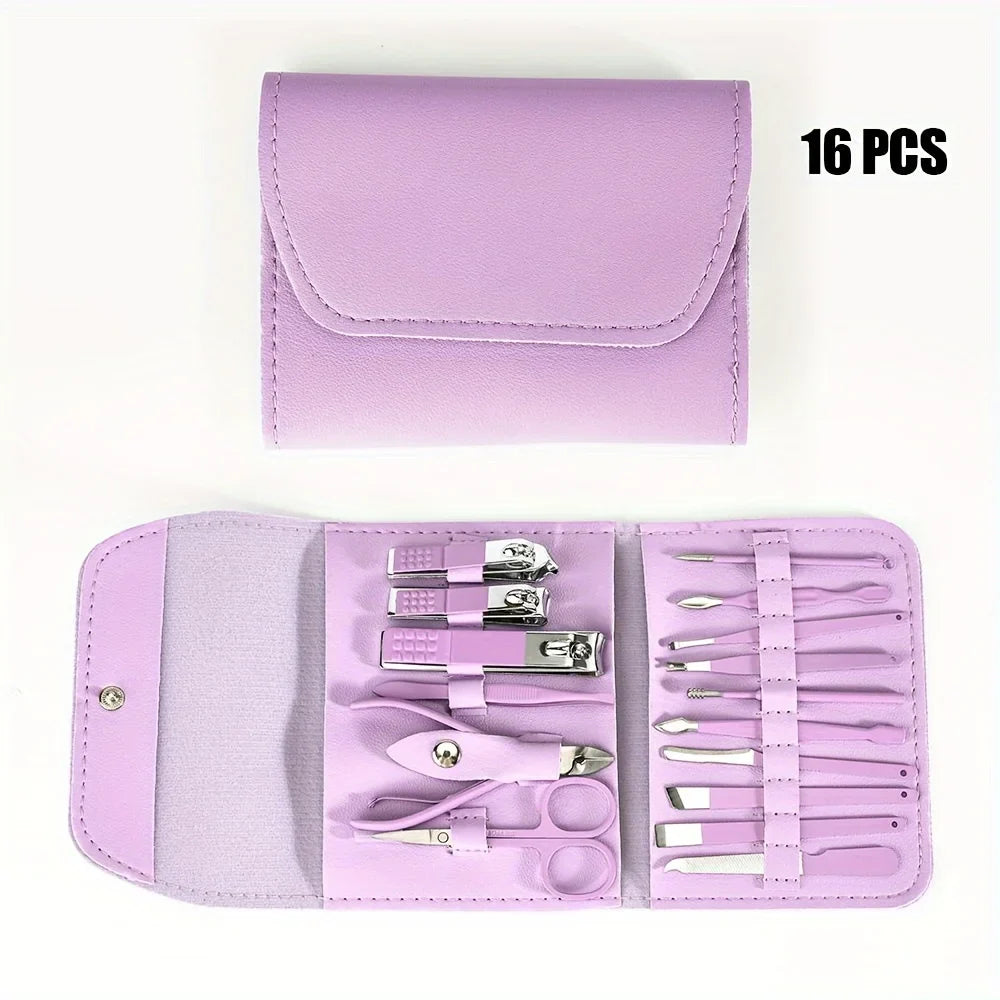 16pcs Professional Nail Clippers Set-5