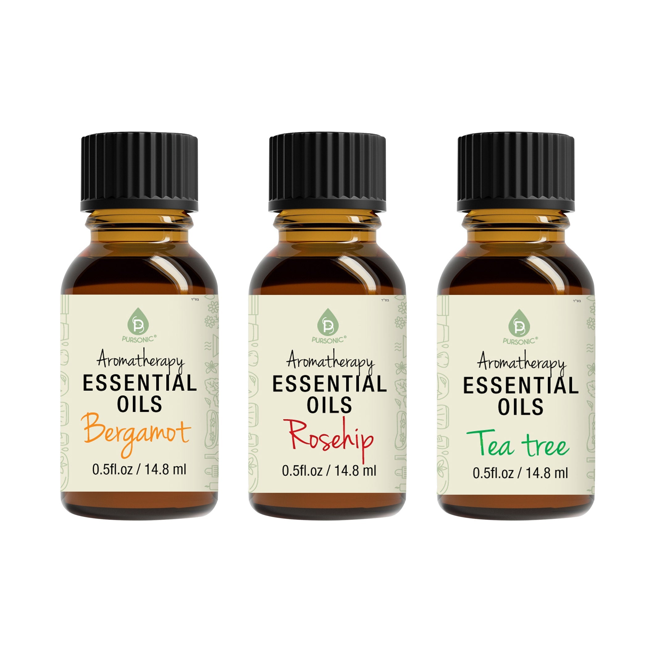Aromatherapy Essential Oils (Bergamot, Rosehip, Tea Tree)-1