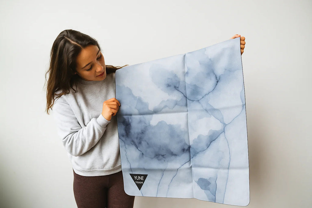 Iceland Foldable Travel Yoga Mat – 2mm Lightweight, Non-Slip, Eco-Friendly Mat for On-the-Go Practice | Yune Yoga-0